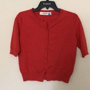 Anthropologie Sparrow Dark Orange Cardigan